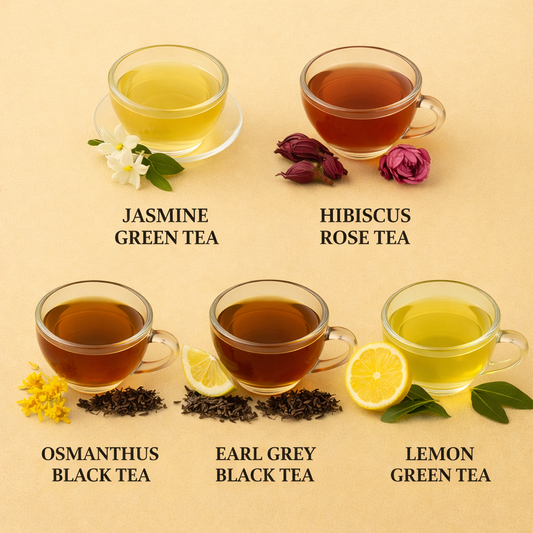 Assorted 5 Flavors Tea Freeze Dried Powder