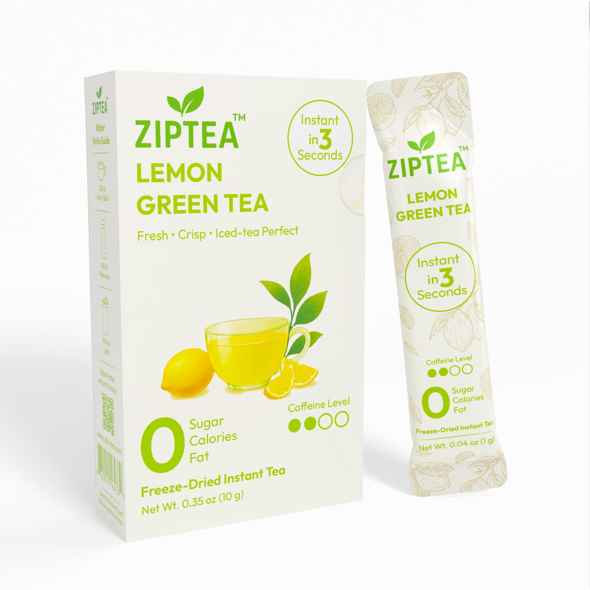 Lemon Green Tea Freeze Dried Powder – ZIPTEA