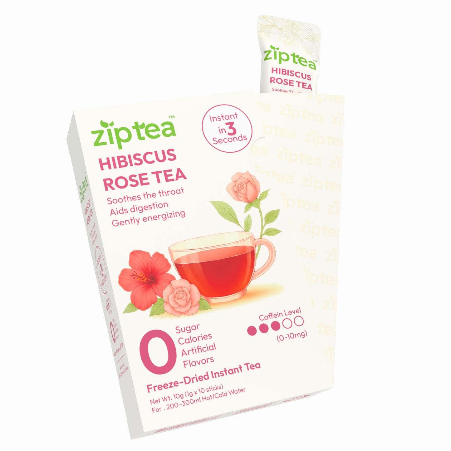 Hibiscus Rose Black Tea Freeze Dried Powder