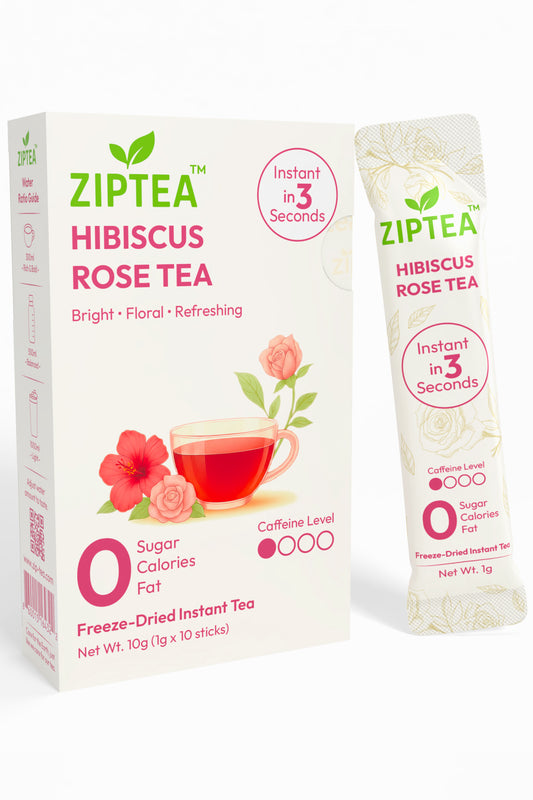 Hibiscus Rose Black Tea Freeze Dried Powder