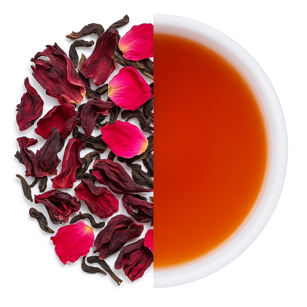 Hibiscus Rose Black Tea Freeze Dried Powder