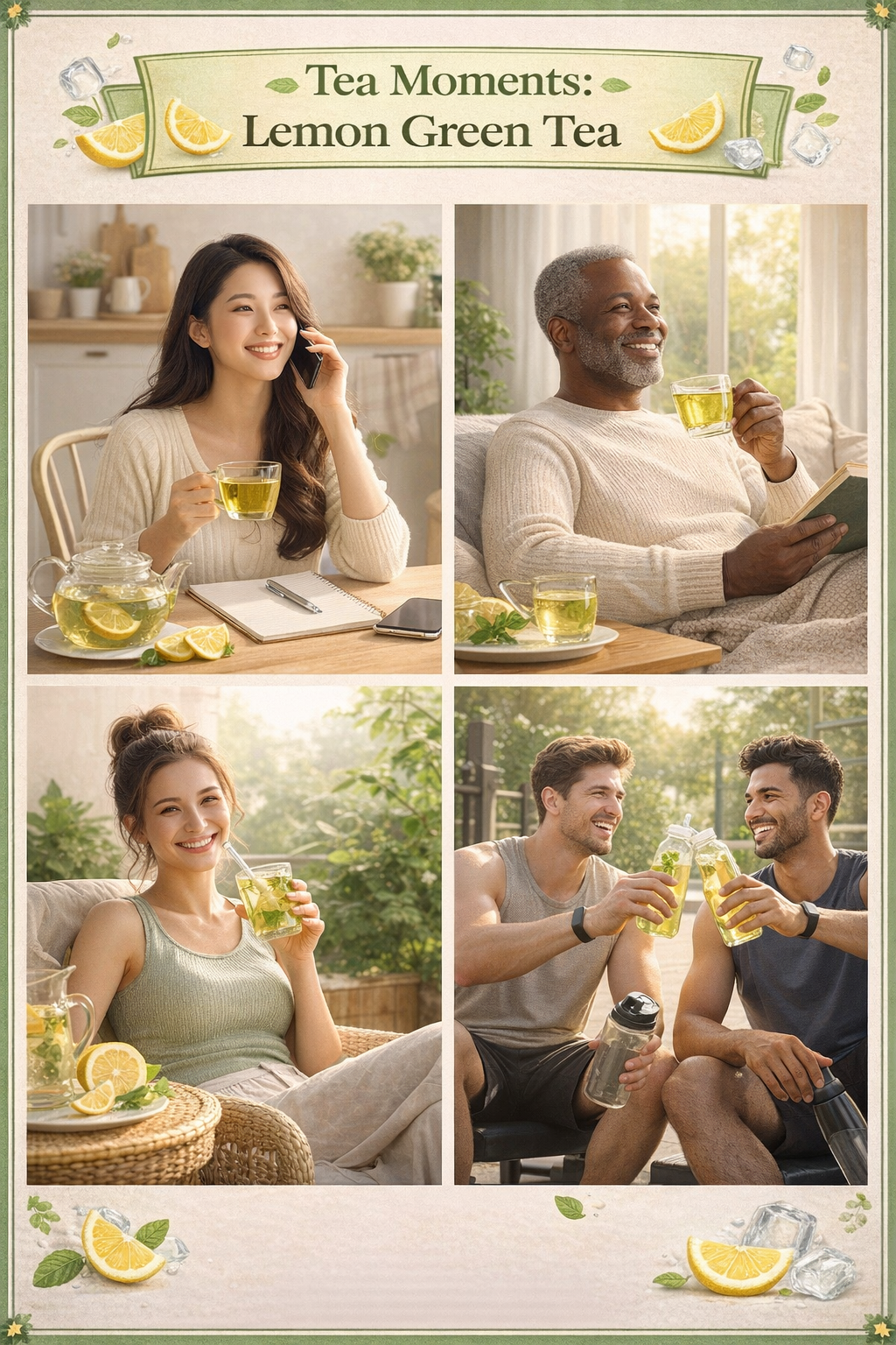 Lemon Green Tea Freeze Dried Powder