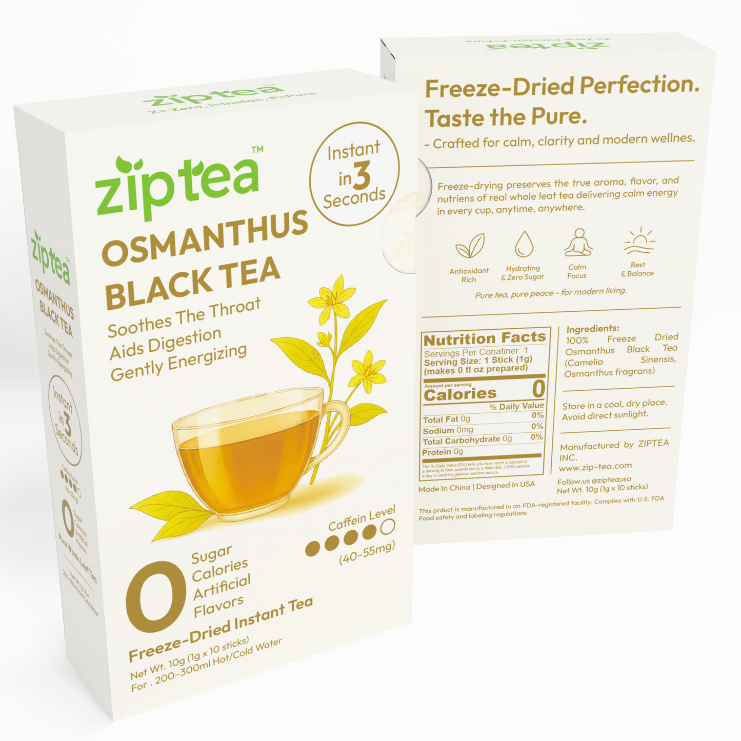 Osmanthus Black Tea Freeze Dried Powder