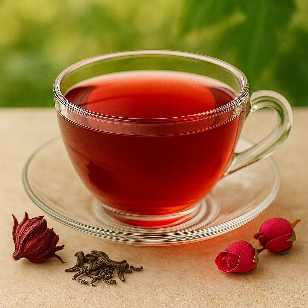 Hibiscus Rose Black Tea Freeze Dried Powder