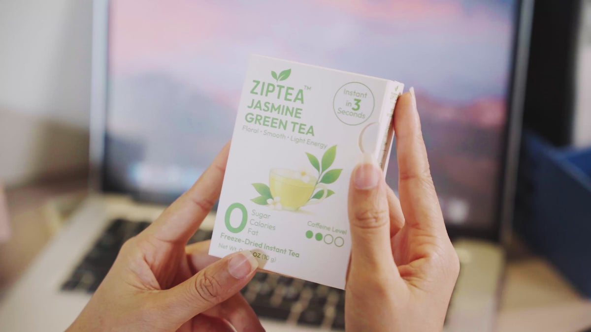 Load video: Zip Tea — Softer than coffee, healthier than tradition.